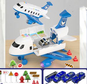 Gros bloc de construction hélicoptère modèle d'avion jouet personnalisé avion histoire de musique modèle d'avion inertie modèle d'avion jouets pour enfants modèle d'avion jouet avion cadeau