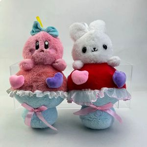 Bouquet de lapins mignons, jouets en peluche, jeux pour enfants, camarades de jeu, cadeaux de vacances, décoration de chambre, vente en gros