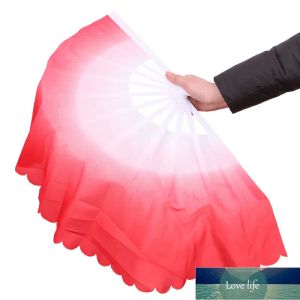 Fans de danse en gros Fashion Gradient Color Chinese Real Silk Dance Veil Fan KungFu Belly Dancing Fans Pour Faveur De Cadeau De Fête De Mariage Ou Stage Show