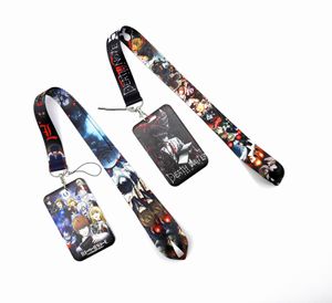 Vente en gros DEATH NOTE Japon Dessin Animé Anime Porte-Carte Lanière Porte-clés Accessoire USB ID Porte-Badge Clés Cordon Sangle De Cou Sangles De Téléphone Portable Lanière Cadeaux #025