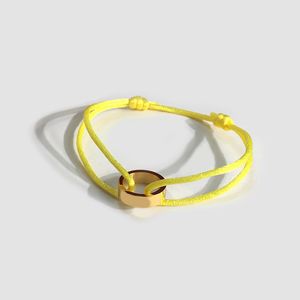 Venta al por mayor- joyería de diseñador pulseras de mujer oro Solo anillo de amor mano rojo negro cuerda pulseras de amor para mujeres hombres pulseras de dijes Pulseras