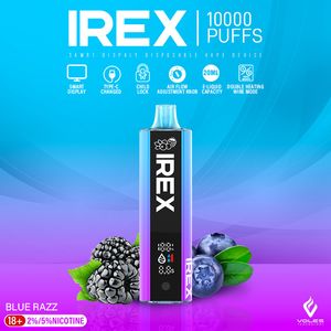 Vente en gros Vape jetable Irex 10000 10k Puffs Vaporisateur Dispositif Pod Vapes Pod Électronique E Cigarette Mesh Coil VS Next Shisha Tornado Bang VOZOL Vape Digital Box