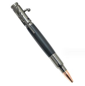 Bolígrafo de acción con perno de Metal para pistola artesanal, bolígrafo con Clip para Rifle de bala de latón macizo antiguo, regalo de lujo genial
