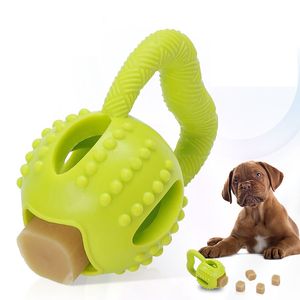 Venta al por mayor de juguetes para perros, globo cuadrado Tpr resistente a las mordeduras, molienda de dientes, limpieza de dientes, bola de queso, rompecabezas interactivo para mascotas
