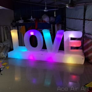 wholesale Lettres d'amour gonflables exquises avec des lumières Saint-Valentin / Publicité / Décoration de fête