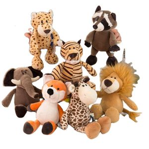 Factory en gros Factory Jungle Tiger Forest Animal Toys Soft Fox Ratcoon Giraffe Elephant Plush Toy