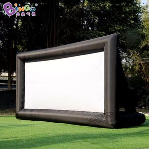 wholesale Directo de fábrica 10x8 mH (33x26 pies) con soplador pantalla de cine inflable proyector de TV soplado por aire cine cine para fiestas al aire libre accesorios para eventos juguetes deportes