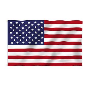 wholesale Drapeaux 90 * 150cm polyester sérigraphié drapeau 3 * 5ft drapeau américain
