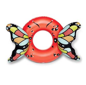 Nuevos flotadores inflables linda mariposa anillo de natación colchón agua piscina mujeres niños flotante juguete balsa colchón agua piscina deportes tubos