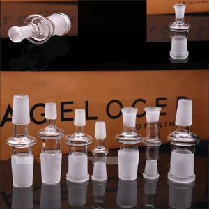 Narguilé Bol Adaptateur 14mm 18mm Adaptateurs En Verre Femelle Mâle Pour Fumer Outils Accessoires Eau Bongs Bubbler