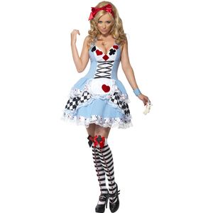 Vente en gros Halloween Poker Costumes Femmes Adulte Alice au Pays des Merveilles Costume Costume Maids Lolita Déguisement Cosplay Costume pour Femmes Fille