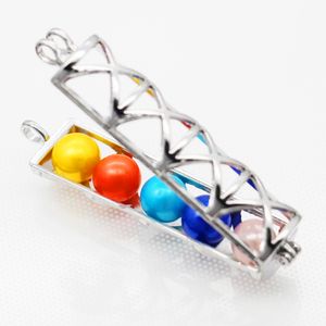 Idées cadeaux de vacances en gros creuse perle cage pendentif Diffuseur d'huile essentielle de mode emballage boîte (livraison gratuite)