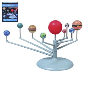 Venta al por mayor-Venta caliente Astronomía Ciencia Juguetes educativos Sistema solar Cuerpos celestes Planetas Planetario Modelo Kit DIY Regalo para niños