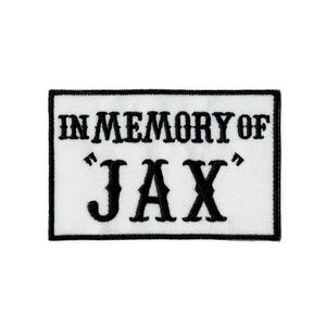 En gros À LA MÉMOIRE DE JAX Brodé Fer Patch Moto Biker Badge Coudre Sur DIY Applique Broderie Accessoire Emblème Livraison Gratuite