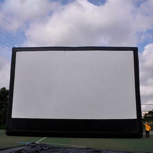 Écran de cinéma de projecteur gonflable en gros géant de l'équipement de cinéma extérieur avec souffleur de films vidéo pliable projection TV pour le plaisir