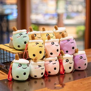 Gros Kawaii Mini Boba Lait Tasse À Thé En Peluche Jouet Porte-clés Sac À Dos Sac Clé Décor Mignon Poupée En Peluche Mignon Porte-clés pour Les Filles