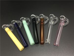 Gros laboratoires main verre tuyaux pipe à tabac pour fumer herbe amoking l verre concentré dégustateurs huile cire fumer laboratoires tuyaux