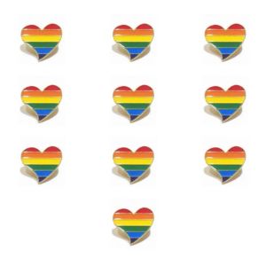 Épinglettes arc-en-ciel pour lesbiennes et gays, badge personnalisé à prix raisonnable, épingle en métal et émail, vente en gros, 2024226