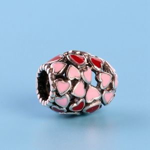 Gros-Amour Charme Perles pour Pandora 925 Bijoux En Argent Sterling avec boîte d'origine designer de luxe DIY bracelet perlé cadeau de vacances
