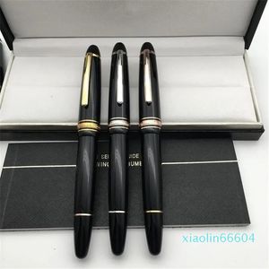 wholesale Stylos à plume Cassic en résine noire de luxe fournitures scolaires de bureau Nib iridium Stylo à encre d'écriture de haute qualité avec série