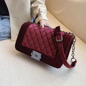 Dujfu – sacs à main de luxe en velours pour femmes, sacs à bandoulière de bonne qualité de styliste, sacs à bandoulière avec chaîne, vente en gros