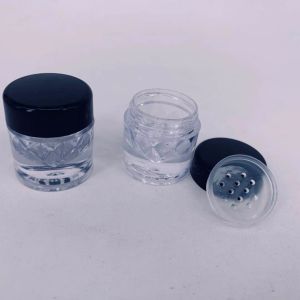 wholesale Lujo Mini forma de diamante Botella de polvo suelto Estuche de polvo vacío - Cosmético de viaje Brillo Sombra de ojos Caja de polvo Macetas Botellas LL