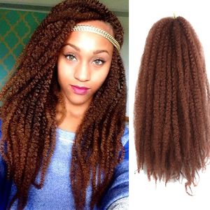 wholesale marley tresses Afro crépus extensions de cheveux bouclés synthétique afro twist bouclés marley tressage cheveux crochet tresses cheveux armure bolote