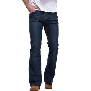 Venta al por mayor- MCCKLE Jeans para hombre 2017 nuevos hombres de la moda jeans Pantalón de mezclilla Fit Denim pantalones acampanados patchwoek pantalones de lavado casual jeans ropa