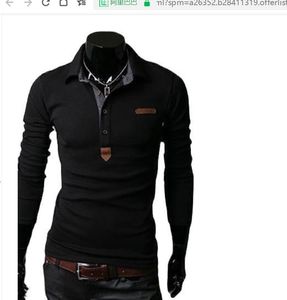 Vente en gros de T-shirts pour hommes Mode Hommes Printemps Nouveau modèle pour hommes Coutures en cuir à manches courtes Casual