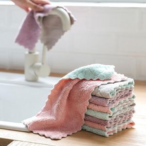 Wholesale Microfiber Cleaning Cloths Super Absorbent Household Dish Towels Kitchen Oil and Dust Cleaning Tools Gadgets LX1409