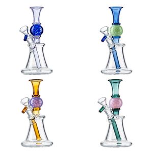 Vente en gros N Holes Perc Hookahs Type droit Forme de boule Style Bongs Pipe à eau avec bol en verre Huile Dab Rigs Pipes à fumer 14,5 mm Joint femelle Heady Glass XL-2091