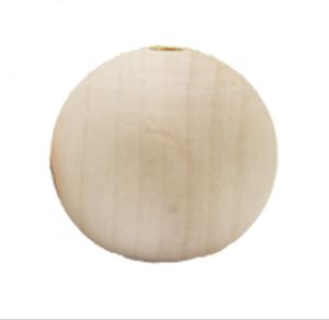 Cuentas de madera de Color Natural al por mayor, cuentas de madera espaciadoras redondas, bolas de madera ecológicas de 4-30mm para pulseras de abalorios, manualidades DIY