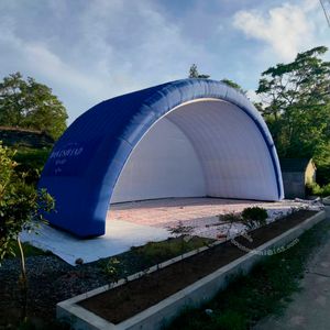 wholesale Tente d'événement de concert de toit d'étape adaptée aux besoins du client portative extérieure gonflable de couverture de scène de bleu marine avec l'impression pour la publicité