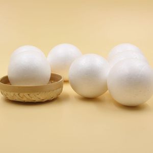 10 Pçs/lote 70MM Modelagem Branca Poliestireno Isopor Espuma Bola Artesanal Para DIY Decoração de Festa de Natal Suprimentos/Presentes para Crianças