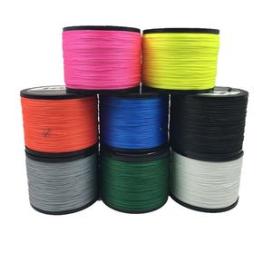 Vente en gros-Nouveau 8 BRINS Tisse 1000M Extrem Strong Multifilament PE 8 Ligne de pêche tressée 15 20 40 50 60 120 150 200LB fucile 169 X2