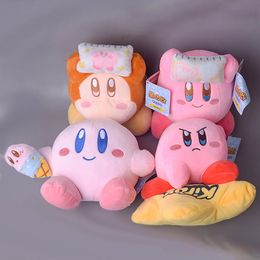 Oreiller Kirby, vente en gros, nouveaux produits, jouet en peluche, crème glacée, ornements de table, compagnon de jeu pour enfants, cadeaux d'activité d'entreprise