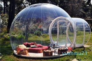 Carpa de burbujas para acampar al por mayor al aire libre, carpa de césped inflable transparente, carpa de burbujas