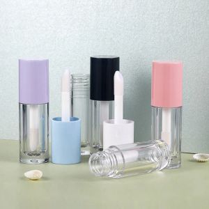 Bouteilles d'emballage en gros 6 ml rose/jaune/violet/rose nu/gros pinceau tube de brillant à lèvres livraison directe LL