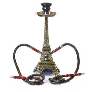 Kit de narguilé Style tour Eiffel, 40cm de hauteur, ensemble de deux tuyaux, Design innovant, narguilé Sheesha Narghile