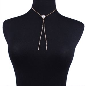 Gros-pendentif tour de cou diamants gland collier de tennis femmes mode plaqué or 18 carats bijoux gradués Deux styles livraison gratuite