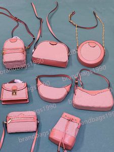 Gros toile rose sac de créateur haut de gamme sac femme sac à main mode toile bordeaux sacs à bandoulière motif classique fourre-tout rétro en cuir