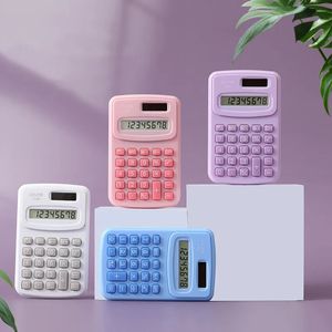 Venta al por mayor Calculadora de bolsillo Mini calculadoras de mano con batería de botón Pantalla de 8 dígitos Calculadoras de oficina básicas para la escuela en el hogar Niños Maestro Herramienta de uso de la oficina