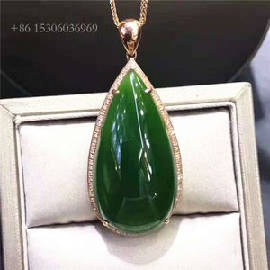 Prix ​​en gros bijoux de pierres de pierre de pierre or de poirie or de poirie naturelle huitien jasper jade en pierre charme pendentif