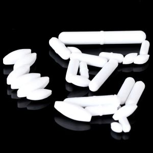 wholesale PTFE Magnetic Mixer Stir Bar Corrosion Resistant Plain Spinbar Biological Stirrer Stirring Bar Rod Chemical Research , 5pcs LL