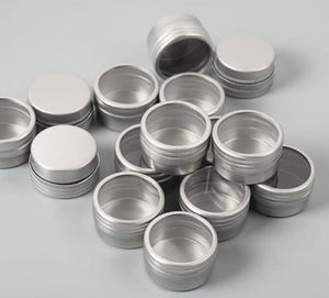 wholesale Boîte en métal de pot cosmétique en aluminium de fenêtre ronde de 10 g pour l'artisanat de clous - Récipient de pot artisanal léger avec couvercle à vis