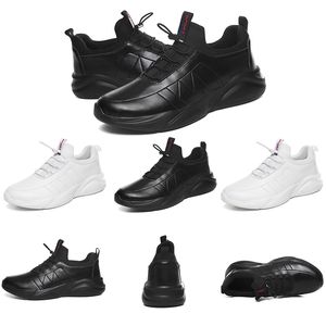 Chaussures de course en gros pour hommes femmes Triple noir blanc en cuir plate-forme baskets de sport hommes formateurs marque maison fabriquée en Chine