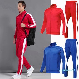 Vente en gros de Sportswear 2019 Nouveaux hommes Children Football Jogging Sports Clothing Tracks Costume Blank Soccer Jerseys Set Workout Clothes
