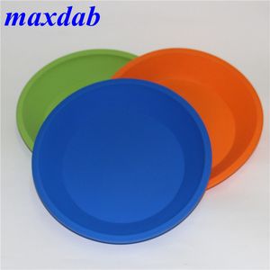 wholesale Envío gratis bandeja de plato de silicona azul amarillo verde Deep Dish Round Pan 8 
