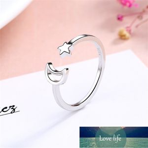 Venta al por mayor Simple de moda MoonStar anillo ajustable mujeres anillos abiertos mujer Anel Feminino Boho joyería R271