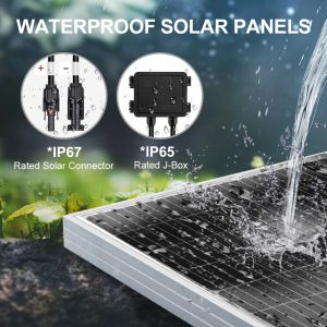 Panel rígido solar de alta potencia, 100W-1500W, 18V, generación fotovoltaica usada para sistema de energía doméstico de barco RV, venta al por mayor